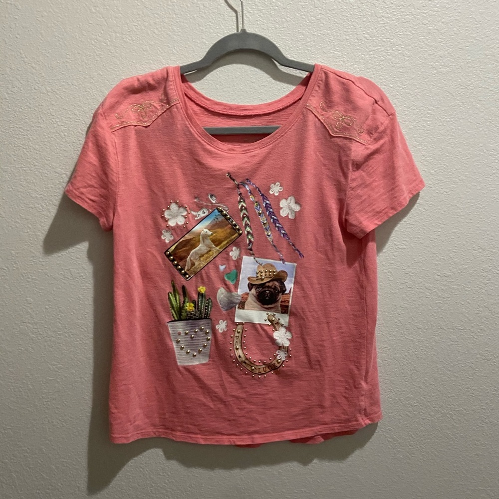 Peach Cute Justice Top